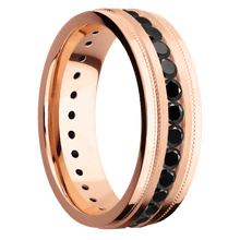 Load image into Gallery viewer, 18K Rose Gold + Satin , Polish Finish