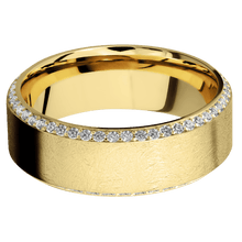 Load image into Gallery viewer, 14K Yellow Gold + Distressed , Polish Finish