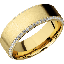Load image into Gallery viewer, 14K Yellow Gold + Distressed , Polish Finish