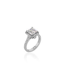 Load image into Gallery viewer, Satin Princess Cut Engagement Ring