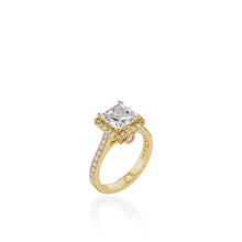 Load image into Gallery viewer, Satin Princess Cut Engagement Ring