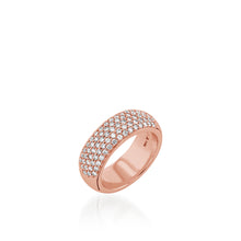 Load image into Gallery viewer, Essence Wide Band Ring with Pave Diamonds