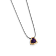 Load image into Gallery viewer, Arrivo Trillion Solitaire Pendant Necklace