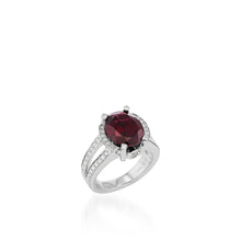 Load image into Gallery viewer, Catherine Elite Rhodolite Garnet and Diamond Ring