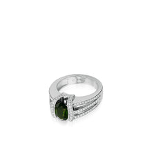 Load image into Gallery viewer, Venus Elite Green Tourmaline and Diamond Ring