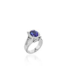 Load image into Gallery viewer, Elizabeth Elite Tanzanite and Diamond Ring
