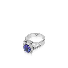 Load image into Gallery viewer, Elizabeth Elite Tanzanite and Diamond Ring