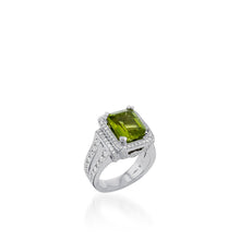 Load image into Gallery viewer, Alexandra Elite Peridot and Diamond Ring