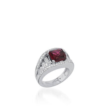 Load image into Gallery viewer, Cleopatra Elite Rhodolite Garnet and Diamond Ring