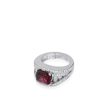 Load image into Gallery viewer, Cleopatra Elite Rhodolite Garnet and Diamond Ring
