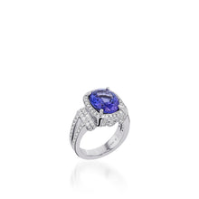 Load image into Gallery viewer, Theodora Elite Tanzanite and Diamond Ring