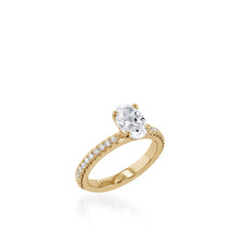 Load image into Gallery viewer, Essence Oval White Gold Engagement Ring