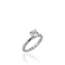 Load image into Gallery viewer, Essence Solitaire Round White Gold Engagement Ring