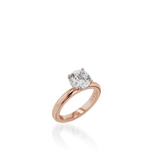Load image into Gallery viewer, Essence Solitaire Round White Gold Engagement Ring