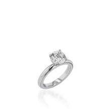 Load image into Gallery viewer, Essence Solitaire Round White Gold Engagement Ring