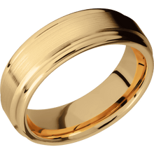 Load image into Gallery viewer, 14K Yellow Gold + Satin , Polish Finish