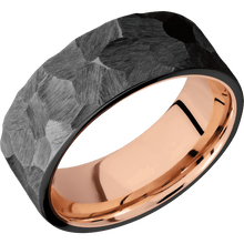 Load image into Gallery viewer, Zirconium + Rock Finish + 14K Rose Gold