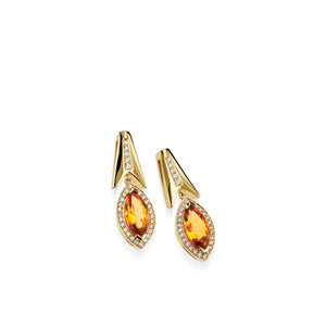 Elixir Gemstone Earrings with Diamonds