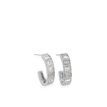 Load image into Gallery viewer, Mirage Diamond Hoop Earrings