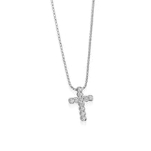 Load image into Gallery viewer, Paloma Petite Diamond Cross Medallion Pendant
