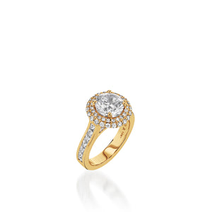 Royalty Yellow Gold Engagement Ring