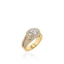 Load image into Gallery viewer, Lavish Yellow Gold Engagement Ring