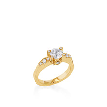 Load image into Gallery viewer, Capri Yellow Gold Engagement Ring