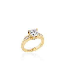 Load image into Gallery viewer, Capri Yellow Gold Engagement Ring