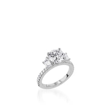 Load image into Gallery viewer, Essence Three Stone Engagement Ring