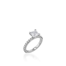 Load image into Gallery viewer, Duchess Princess Cut White Gold Engagement Ring
