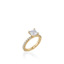 Load image into Gallery viewer, Duchess Princess Cut White Gold Engagement Ring