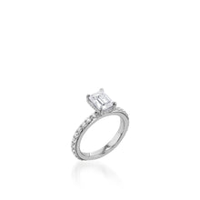 Load image into Gallery viewer, Duchess Emerald Cut Gold Engagement Ring