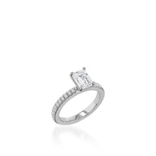 Load image into Gallery viewer, Essence Emerald Cut Yellow Gold Engagement Ring
