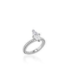 Load image into Gallery viewer, Essence Marquise White Gold Engagement Ring