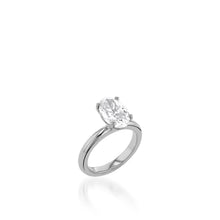Load image into Gallery viewer, Essence Solitaire Oval Engagement Ring
