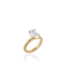 Load image into Gallery viewer, Essence Solitaire Oval Engagement Ring