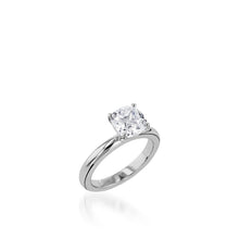 Load image into Gallery viewer, Essence Solitaire Cushion Engagement Ring