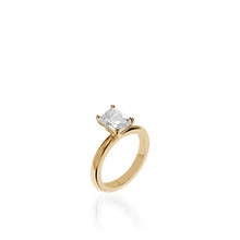 Load image into Gallery viewer, Essence Solitaire Emerald Cut Engagement Ring