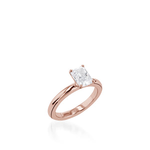 Essence Solitaire Radiant White Gold Engagement Ring