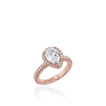 Load image into Gallery viewer, Majesty Pear White Gold Engagement Ring