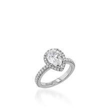 Load image into Gallery viewer, Majesty Pear White Gold Engagement Ring