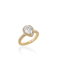 Load image into Gallery viewer, Majesty Pear White Gold Engagement Ring