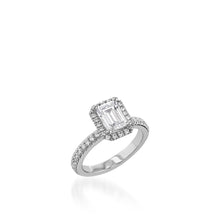 Load image into Gallery viewer, Majesty Emerald Cut Engagement Ring