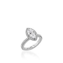 Load image into Gallery viewer, Majesty Marquise White Gold Engagement Ring