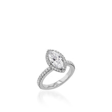 Load image into Gallery viewer, Majesty Marquise Yellow Gold Engagement Ring
