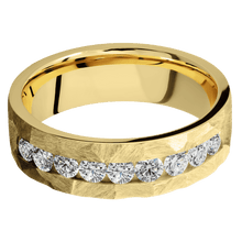 Load image into Gallery viewer, 14K Yellow Gold + Rock Finish