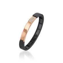 Load image into Gallery viewer, Duplex Pave Diamond Hinged Wide Cuff Bracelet