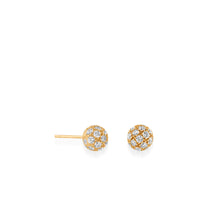 Load image into Gallery viewer, Essence Diamond Ball Earrings
