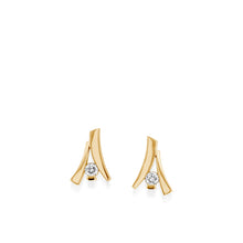Load image into Gallery viewer, Oyster Petite Diamond Drop Earrings
