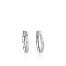 Load image into Gallery viewer, Havana Oval Diamond Hoop Earrings